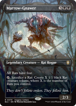 Marrow-Gnawer (Borderless) Bloomburrow Commander - Near Mint Foil - Image 1