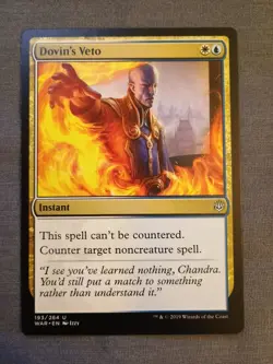 Dovin's Veto U War of the Spark 193 LP-NM MTG - Image 1