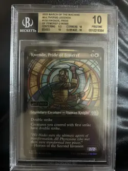 Kwende, Pride of Femeref March of the Machine Foil Serialized BGS 10 - Image 1