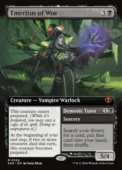 Emeritus of Woe-Secrets Of Strixhaven-Extended Art-Foil-324-NM - Image 1