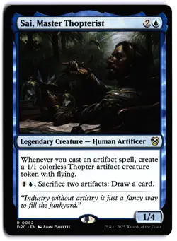 Sai, Master Thopterist NM DRC MTG Commander: Aetherdrift - Image 1