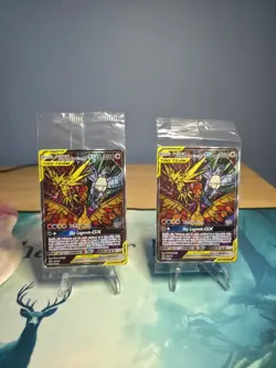 Pokemon TCG Stained Glass Bird Trio Moltres, Zapdos, Articuno (Promo SM210) - Image 1