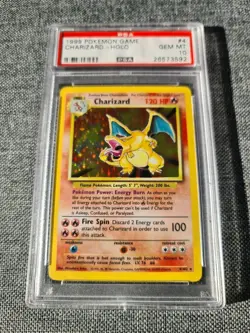 1999 Pokemon Charizard Holo Base Set PSA 10 Gem Mint #4 - Image 2