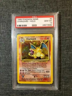 1999 Pokemon Charizard Holo Base Set PSA 10 Gem Mint #4 - Image 4
