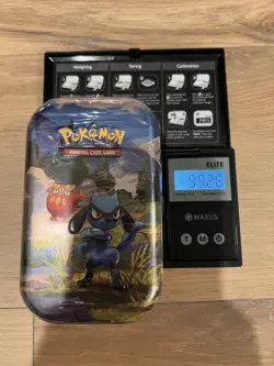 Heavy! 99.26G Ascended Heroes Mega Evolution Pokemon Tin SIRU IRU God PackU - Image 1