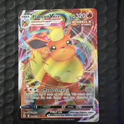Pokemon Card TCG Flareon VMAX 018/203 SWSH Evolving Skies 2021 Full Art Holo NM - Image 1