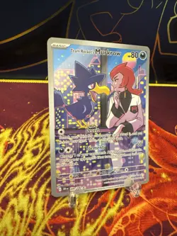 Pokemon Team Rocket’s Murkrow 200/182 Destined Rivals Illustration Rare - NM - Image 2