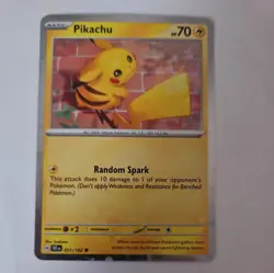 Pokemon Pikachu SV05: Temporal Forces 051/162 Reverse Holo HP 70 Random Spark - Image 1