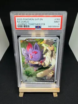 Pokemon TCG N's Zorua 189 ETB Elite Trainer Box Promo - PSA 9 - Image 1