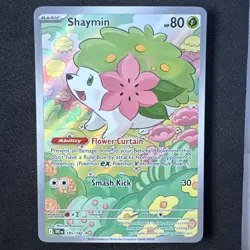 POKEMON - SHAYMIN - 185/182 - ILLUSTRATION RARE - S&V DESTINED RIVALS - NM - Image 1