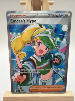 Emcee's Hype 220/182 Ultra Rare - SV10: Destined Rivals Pokemon TCG NM+ - Image 1