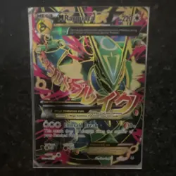 The Pokemon Company M Rayquaza EX Full Art Ultra Rare Holo 105/108 Roaring Skies - Image 5