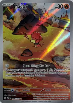 Pokemon TCG Magby 186/182 Paradox Rift - Image 1