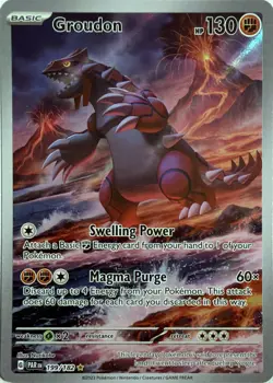 Pokemon TCG Groudon 199/182 Paradox Rift - Image 1