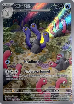 Pokemon TCG Wugtrio 224/091 Paldean Fates - Image 1
