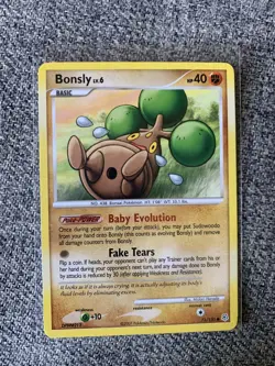 Bonsly Lv 6 71/130 Pokemon Diamond & Pearl NM / LP - Image 2