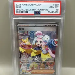 PSA 10 Iono 269/193 SIR Paldea Evolved Pokemon Card FREE SHIPPING - Image 1