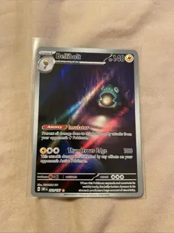 Pokemon Bellibolt Illustration Rare Holo SV03: Obsidian Flames 201/197 140HP g1 - Image 1