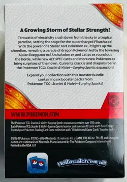 Pokemon TCG Scarlet and Violet Surging Sparks Booster Bundle Box + Pack Sealed - Image 3
