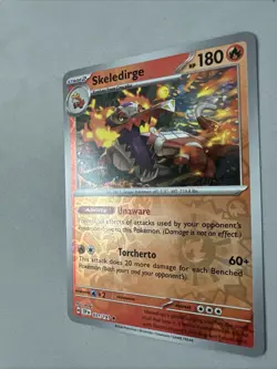 Pokemon TCG * SV Surging Sparks * 031/191 Skeledirge Rare * REVERSE HOLO * NM - Image 2