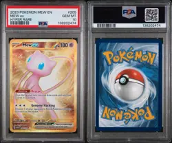 2023 POKEMON MEW EN-151 HYPER RARE #205 MEW EX PSA 10 - Image 3