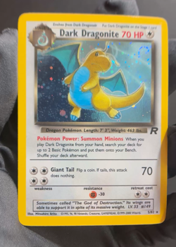 Dark Dragonite 5/82 SWIRL Team Rocket Unlimited Holo WOTC Pokemon 2000 NM-LP - Image 2
