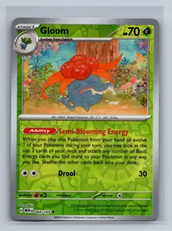 Gloom Reverse Holo Uncommon SV: Scarlet & Violet 151 MEW Grass 044/165 Pokemon C - Image 1