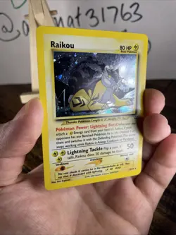 Raikou 13/64 Neo Revelation Pokemon Card Holo Rare 2001 - Image 4