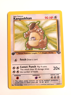 POKEMON KANGASKHAN 1ST EDITION CARD NO. 21/64 - Image 1