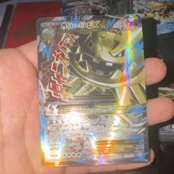 Pokemon TCG M Steelix EX Mega Full Art Holo Ultra Rare 109/114 Steam Siege - Image 1
