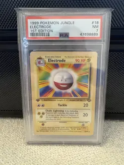 Graded PSA 7 1999 POKEMON JUNGLE ELECTRODE 1ST EDITION - Image 1