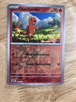 Charmander 004/165 S&V 151 Reverse Holo - LP/NM- Pokemon TCG - Image 1