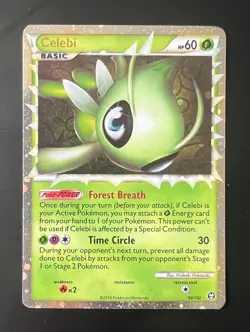 Pokemon TCG Prime Triumphant Celebi HGSS 92/102 Prime Holo Ultra Rare - Image 4