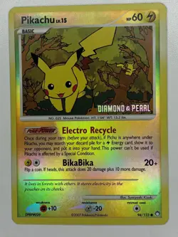 Pokemon TCG Pokemon Pikachu [Stamped] #94 [Reverse Holo] - Image 1