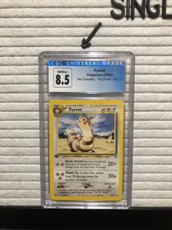 CGC 8.5 Furret Neo Genesis 1st Edition - Pokemon 35/111 - NM-MT+ - Image 2