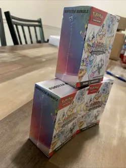 Pokemon Scarlet & Violet Prismatic Evolutions Booster Bundle Box Lot Of 3 Sealed - Image 3