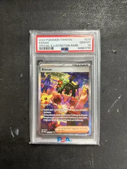 Pokemon TCG TWM Kieran 218/167 Special Illustration Rare PSA 10 - Image 1