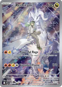 N's Reshiram 167/159 Illustration Rare SV09: Journey Together Pokemon TCG NM - Image 1