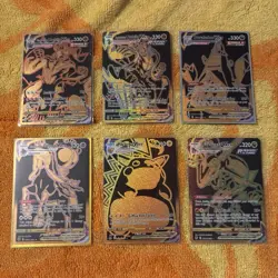 Pokemon TCG Gold VMAX Holo Lot 6: Pikachu, Rayquaza Urshifu Ect Great Condition - Image 1