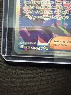 Iono Pokemon TCG Sir Paldean Fates Holo Card 237/091 NM+/M Condition Pokemon - Image 2
