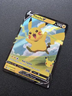 Pikachu V - Promo SWSH143 Pokemon Card Game Celebrations - NM - Image 1
