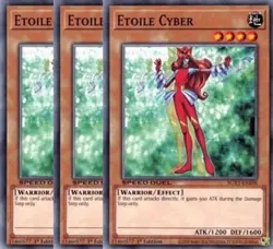 Yugioh - Etoile Cyber x 3 - 1st Edition NM - Plus Free Holographic Card - Image 1