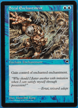 Steal Enchantment Tempest NM Blue Uncommon MAGIC MTG CARD (ID# 501772) ABUGames - Image 1