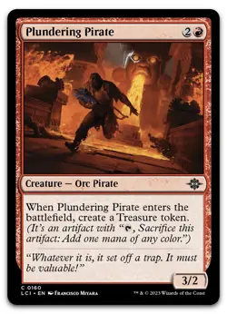 Plundering Pirate #160 (NM) Lost Caverns of Ixalan LCI Magic MTG - Image 1