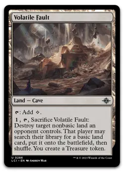 Volatile Fault #286 (NM) Lost Caverns of Ixalan LCI Magic MTG - Image 1