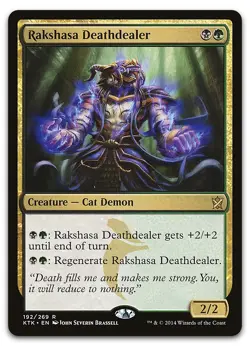 Rakshasa Deathdealer #192 (NM) Khans of Tarkir KTK Magic MTG - Image 1