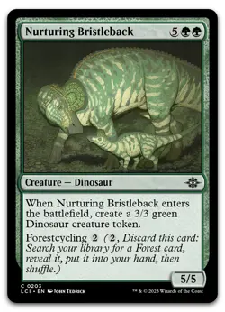 Nurturing Bristleback #203 (NM) Lost Caverns of Ixalan LCI Magic MTG - Image 1