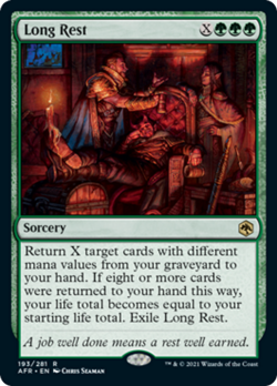 Long Rest Adventures in the Forgotten Realms MINT Green Rare MAGIC CARD ABUGames - Image 1