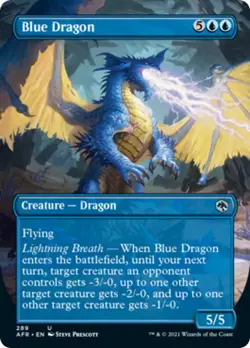 Blue Dragon (Borderless) Adventures in the Forgotten Realms NM CARD ABUGames - Image 1