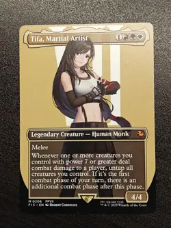 Tifa, Martial Artist (Borderless) Commander: FINAL FANTASY (FIC) 0206 MTG NM - Image 1